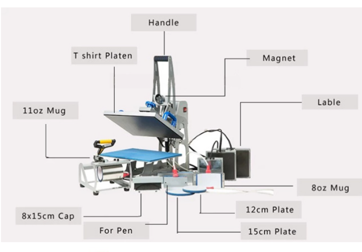 15X 15 AUTO OPEN T-SHIRT HEAT PRESS TRANSFER - www