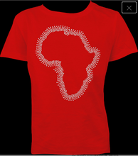 Load image into Gallery viewer, AFRICA rhinestone design shirt
